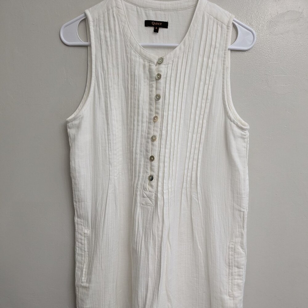 Quince Cotton Sleeveless Swing Dress